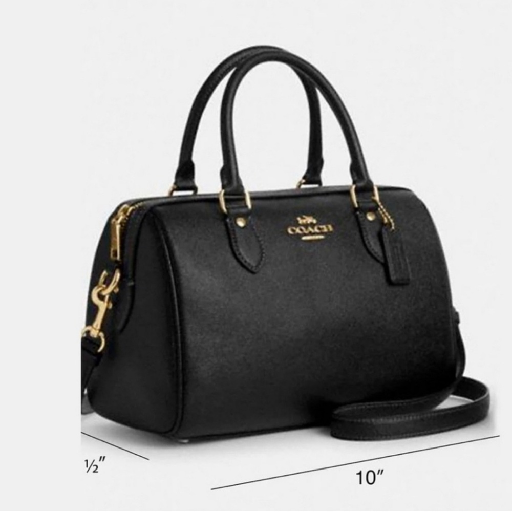 Coach Black Leather Handbag - Picture 5 of 13
